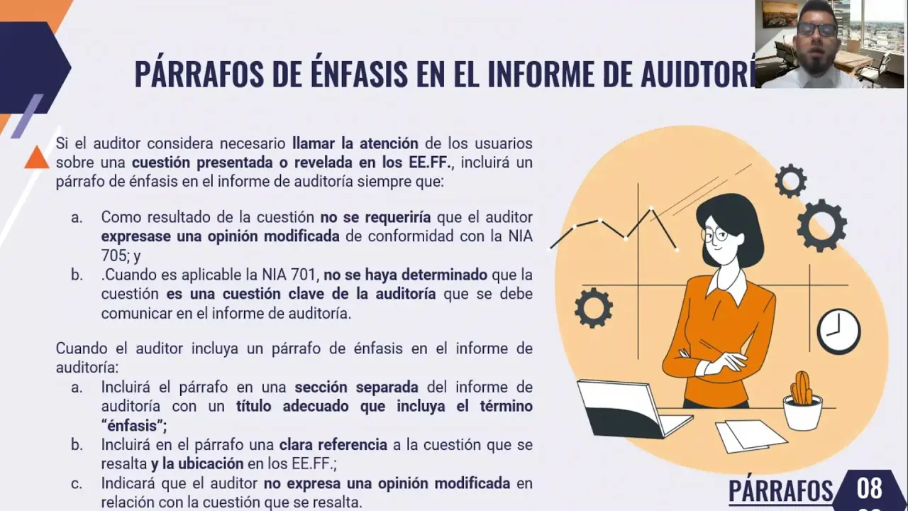 ejemplos de parrafos de enfasis en el informe de auditoria - Qué va en un párrafo de énfasis