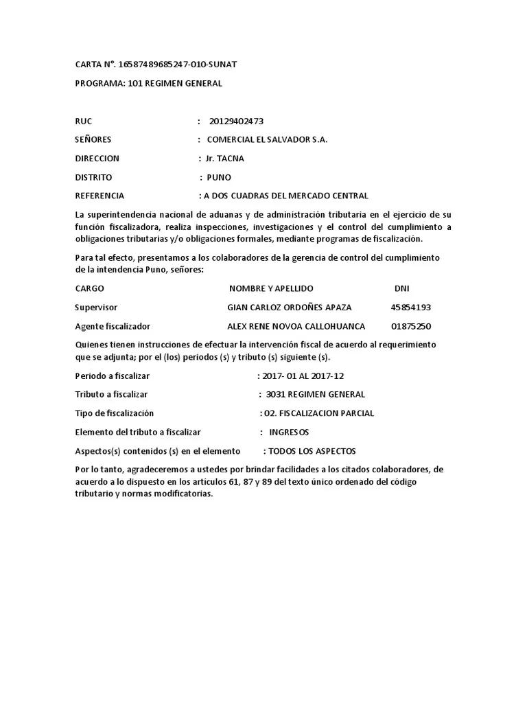 carta de fiscalizacion - Quién emite la Carta de porte flete corto