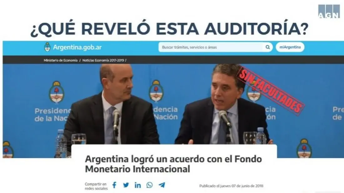 fmi auditoria acuerdo argentina - Quién firmó el acuerdo con el FMI en Argentina