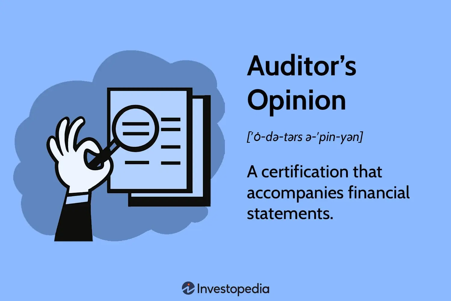opinion of an external auditor - What is a qualified opinion of an external auditor