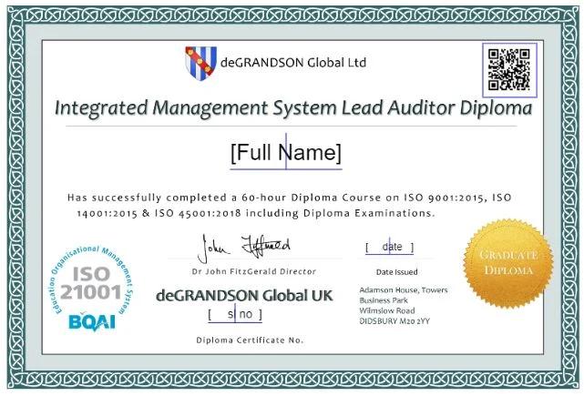 integrated management system lead auditor course - What is IMS in audit