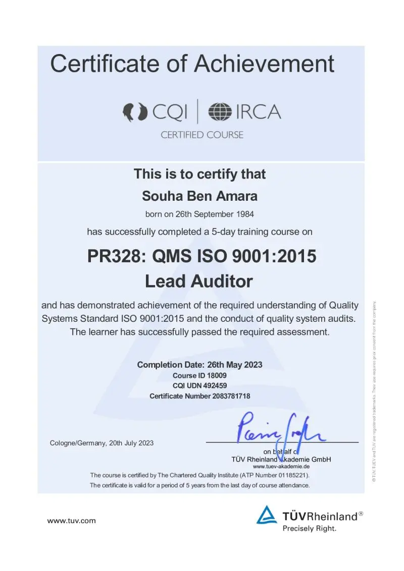 irca lead quality auditor - What is IRCA quality