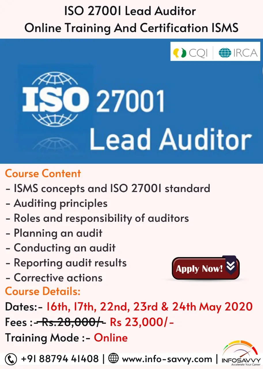 lead auditor course fees - What is the fee for Lead Auditor