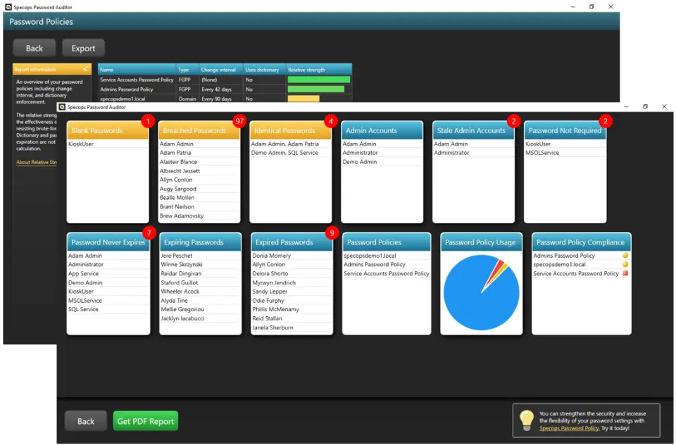 specops password auditor - What is the Sentinel password in Specops