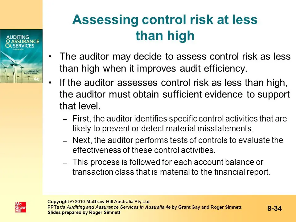 an auditor assesses control risk because it - When an auditor assesses control risk below the